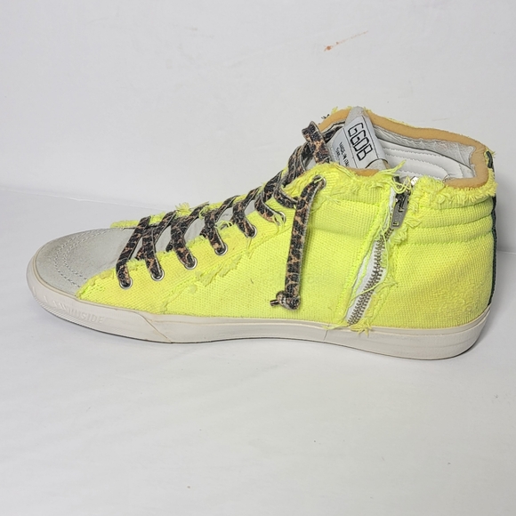 Golden Goose Slide High Top Sneaker Size US 12 / Eur 45 SB11 - Picture 2 of 8